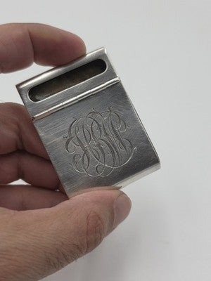 Rare Antique Tiffany & Co. Sterling Silver 925 Hinged Flip Matchbook Cover Case