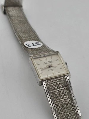 Rare 1960's Nivada Compensamatic Elghabashi 17J Swiss Ladies Mesh Watch. Works.