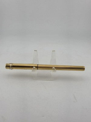 Vintage Must De Cartier Vendome 18K Gold Nib Fluted Fountain Pen Trinity Rings