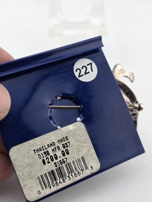 Private: LARGE STERLING SILVER MARCASITE LIFE SIZE LIZARD PIN BROOCH SALAM
