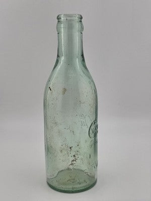 Rare Antique C1907 Straight Side Coca-Cola Bottle Greensboro NC Aqua Glass