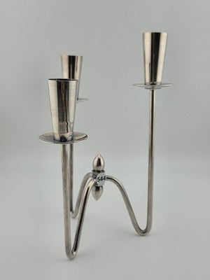 Rare Vintage Authentic Three-armed Candlesticks Silver Plated by Johannes Berg