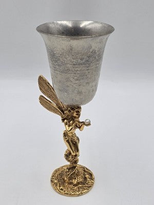 Rare K Dopita Studio Fairy Goblet Ltd Ed 221/300 Hand Made Tin Alloy Copper Art