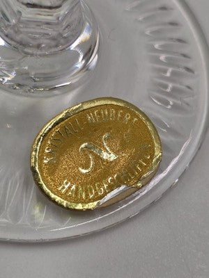 5 NACHTMANN TRAUBE 4 1/2" CORDIALS CRYSTAL WINE GLASSES MULTI COLOR CUT TO CLEAR