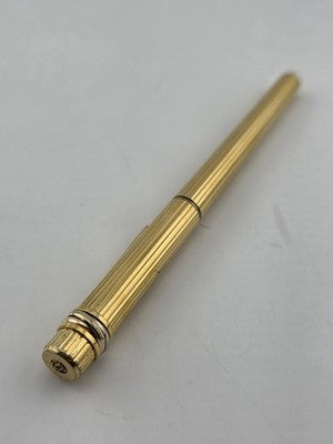 Vintage Must De Cartier Vendome 18K Gold Nib Fluted Fountain Pen Trinity Rings