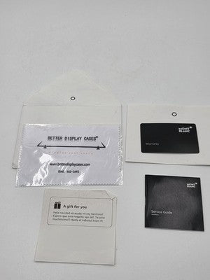 Genuine OEM Montblanc Watch Presentation Box Set w/ Warranty Card & Booklets