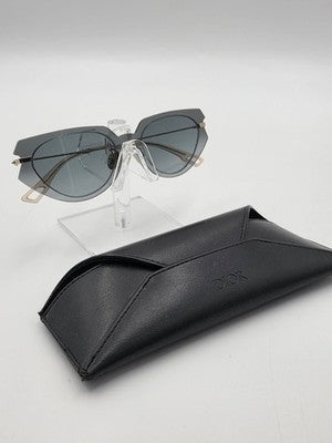 Vtg Christian Dior Attitude 2 Sunglasses Grey Gold 2M01I Authentic 53mm W Case