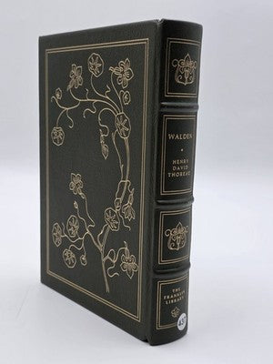 1976 Franklin Library Walden Henry David Thoreau Leather Bound Illustrated. New