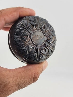 ANTIQUE VICTORIAN GORHAM STERLING SILVER TOY YOYO REPOUSSE LEAVES Steel Body