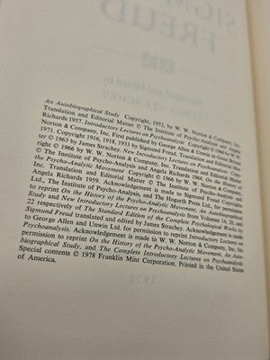 Franklin Library Sigmund Freud Basic Works 1978 Limited Edition Leather Bound