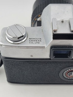 Minolta SRT 101 35mm SLR Film Camera W Venus 1:2.8 F 1 35mm Lens. Untested.
