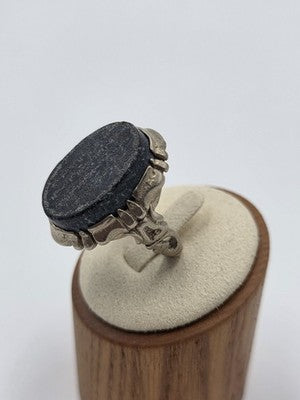 Antique Persian/ Iraqi Abbas Abad Talisman Ring Engraved Islamic Arabic Silver
