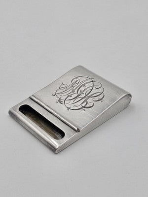 Rare Antique Tiffany & Co. Sterling Silver 925 Hinged Flip Matchbook Cover Case