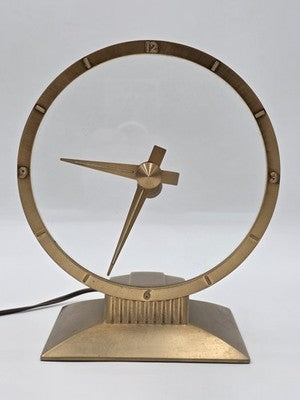 Vintage 1950’s Jefferson “The Golden Hour” Mystery Clock 580-101 True MCM Works