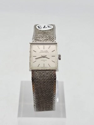 Rare 1960's Nivada Compensamatic Elghabashi 17J Swiss Ladies Mesh Watch. Works.