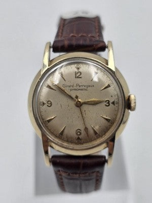 Rare Girard Perregaux Gyromatic Vintage 10k Yellow Gold Filled Automatic. Works