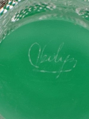 BEAUTIFUL ANTIQUE 1930 EXQUISITE LARGE VERLYS FRENCH BERRY VASE W LEAF SCROLLING