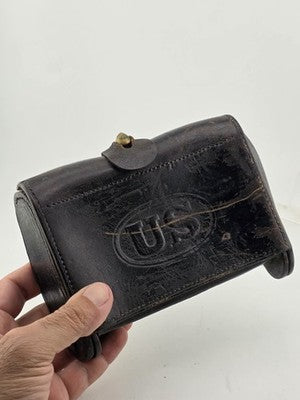 ROCK ISLAND ARSENAL 1903 McKEEVER U. S. ARMY LEATHER CARTRIDGE POUCH