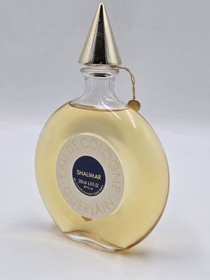 Vintage 1980's Guerlain Shalimar Eau de Cologne 200ml 6.8oz Splash Full.