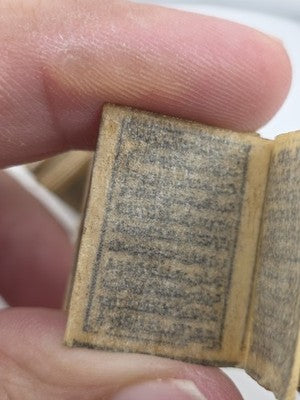 Antique Miniature Islamic Quran Istanbul Folding Manuscript In Case Arabic 40 Ft