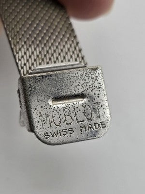 Rare 1960's Nivada Compensamatic Elghabashi 17J Swiss Ladies Mesh Watch. Works.