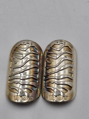 Rare BOHEM 925 Sterling Silver Nail Jewelry 6pc Set Enamel England Original Box