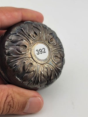 ANTIQUE VICTORIAN GORHAM STERLING SILVER TOY YOYO REPOUSSE LEAVES Steel Body