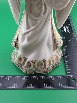 Lenox China Jewels Collection Angel of Harmony Ivory Porcelain & Gold Trim 9.5"