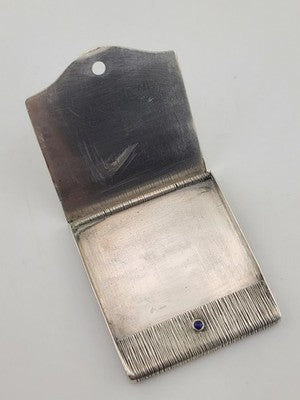 Rare Antique C 1920's French Victorian Silver (800) matchbox holder 31 Grams.