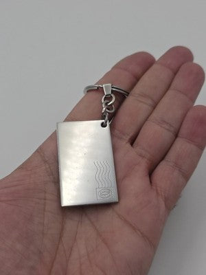 Vintage Cartier Envelope Letter Key Ring Keychain Double C Logo Made Italy w Box
