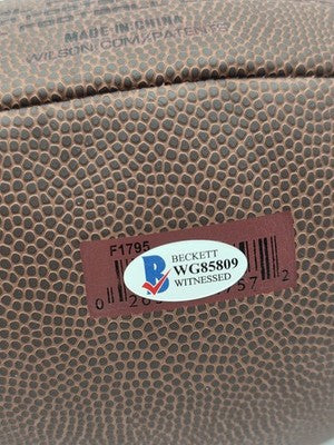 Jevon Kearse Signed Wilson NFL Football Beckett BAS Witnessed COA Titans. New.