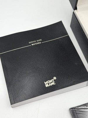 Genuine OEM Montblanc Watch Presentation Box Set w/ Warranty Card & Booklets