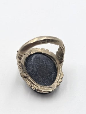 Antique Persian/ Iraqi Abbas Abad Talisman Ring Engraved Islamic Arabic Silver