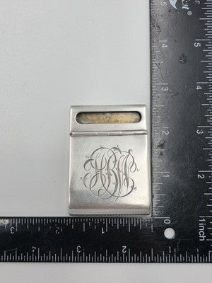 Rare Antique Tiffany & Co. Sterling Silver 925 Hinged Flip Matchbook Cover Case