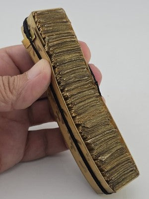 Antique Miniature Islamic Quran Istanbul Folding Manuscript In Case Arabic 40 Ft