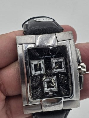 TechnoMarine XSCM 00480 Hummer Swiss Chronograph Sapphire Men’s Watch WORKING
