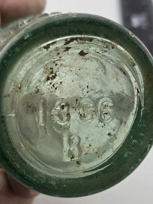 Rare Pair Antique 1900-1915 Embossed Coca-Cola Bottles Winston NC Aqua Glass