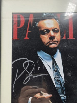 Paul Sorvino Autographed Goodfellas Paulie Cicero Photo BAS Beckett Framed