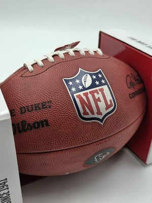 Nico Collins NFL Authenticated Signed Wilson Duke Texans Football NFL Hologram