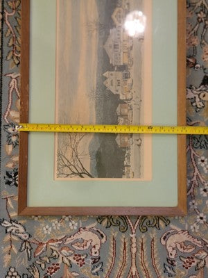 Rare Hand Signed Norman Rockwell "Stockbridge, Main Street At Christmas" 1967.