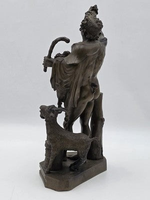 Rare Antique Italian Bronze Sculpture C 1830, Fauno Rosso' - A Nelli Roma.