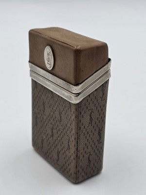 Rare Vintage YSL Yves Saint Laurent Monogram Cigarette Case Holder 1970s.