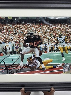 Andre Rison Signed Auto 8x10 Photo Atlanta Falcons Framed COA Schwartz NFL
