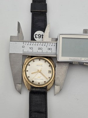 Vintage 1960's Longines Ultra-Chron Automatic Date 10K GF 34mm Watch. Works.