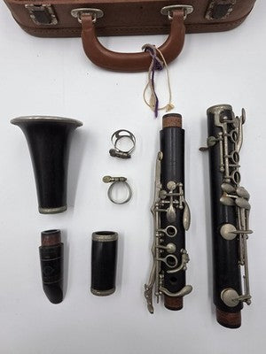 Rare Vintage Jeffrey Clarinet W/ Selmer Paris Mouthpiece France Case Untested