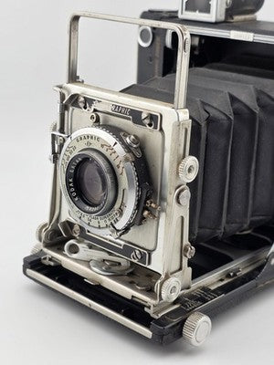 Graflex Crown Graphic 4x5 Camera Kodak Ektar 101mm f4.5 Flash Supermatic. Read.