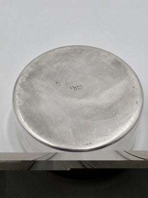 1980s Christian Dior Vintage Silver Plated Monogram Vanity, Trinket Jewelry Box
