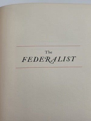 Vintage The Federalist Franklin Library 1977 Leather Bound Limited Edition NEW