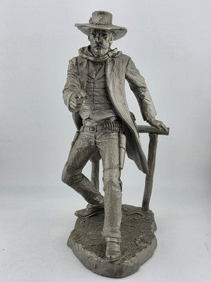 Franklin Mint Western Heritage Museum Fine Pewter The Gunfighter by Jim Ponter