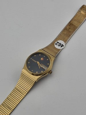 1970 Rado Voyager Automatic Black Dial Day Date Swiss Mens Watch 636.40122 Works